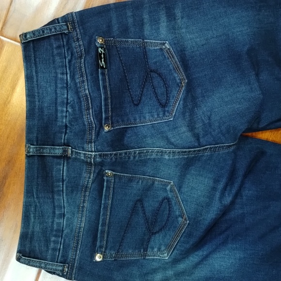 Seven 7 Tummy Less Skinny Denim Jeans Inseam 30" - Picture 5 of 15